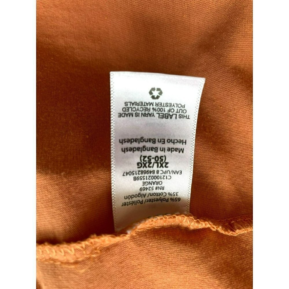 George Set of 2 Men's Short Sleeve Crew Neck Pullover Tees Size 2XL Orange/Pink - Picture 12 of 13